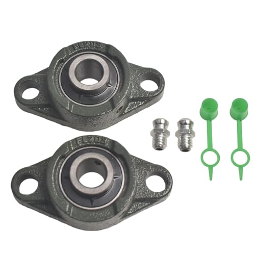 Jackshaft Sprockets with UCFL203 Pillow Block Bearings Go Kart Minibike Complete Jackshaft Kit 5/8" X 10" 40/41/420 Chain - size: 5/8" X 10"