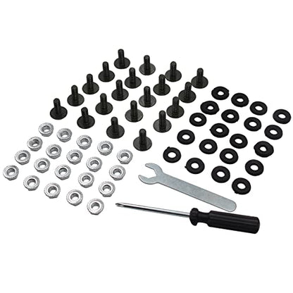 20X 6mm Fairing Plastics Guard Bolts Nuts Set 50cc 70cc 90cc 110cc 125cc Quad Pit Trail Dirt Bike ATV (M6x16mm)