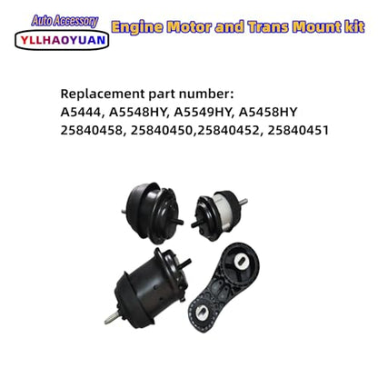 Yllhaoyuan Engine Motor Transmission Mount Kit for Traverse/Acadia 3.6L - size: 2009-2017 Buick Enclave 3.6L