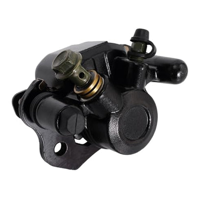 RUTU Brake Caliper for Chinese ATV Quad Go Kart Brake Caliper Compatible with Four Wheeler Coolster Kazuma 110cc 125cc 150cc 200cc 250cc 196cc 6.5HP kt196 Taotao, Right Side Wheels - color: Black, size: Right exhaust screw