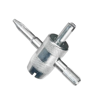 4-in-1 Stainless Steel Tire Valve Stem Tool, Multifunctional Valve Core Remover, Puller & Screwdriver Wrench, Tire Repair Accessories for Car, Motorcycle, Bicycle