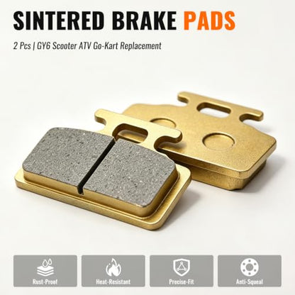 Minho Motorcycle Front Disc Brake Pads Compatible with Chinese GY6 Scooter JOG Taotao 150 Go Kart GY6 49cc 50cc 125cc 150cc 200cc 250cc ATV Dirt Bike Pit Bike Roketa TaoTao Baja Sunl - style: 013