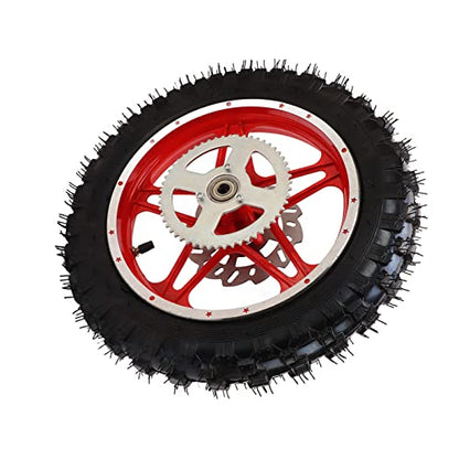 Yctze 2.5‑10in Rear Wheel Rim Tyre Assembly Nonslip Wear off road motorcycle motocross tirespit bike rim 10 inch Dirt Bike Rear Wheel 2.5‑10in Rim Tir