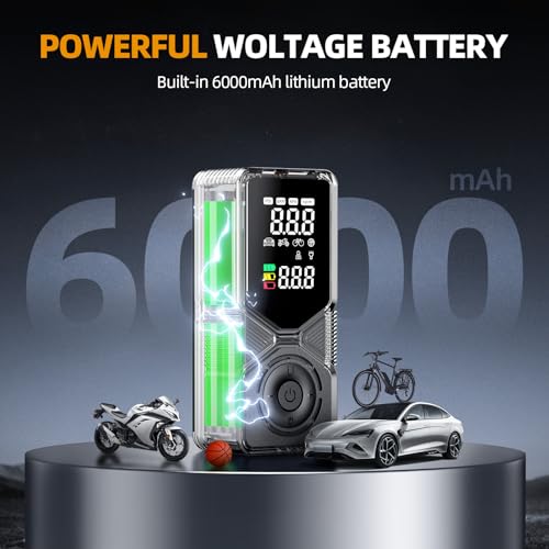 Portable Tire Inflator 150 PSI Cordless Air Compressor