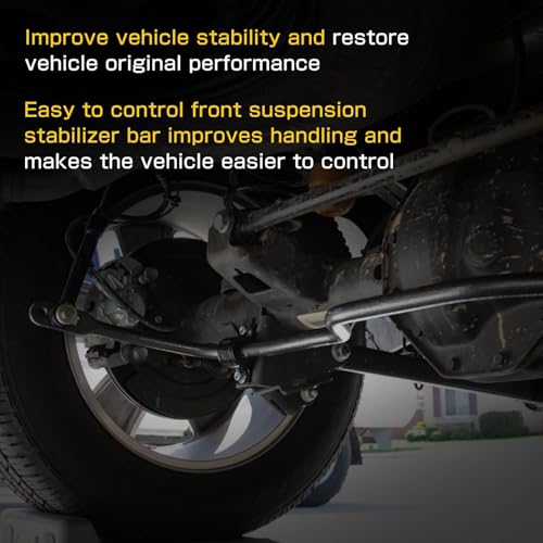 Front Suspension Stabilizer Bar 4WD Compatible with Dodge Ram 1500 2009-2010 Ram 1500 2011-2018 Ram 1500 classic 2019-2022 replace 55398938AC Stabilizer Sway bar