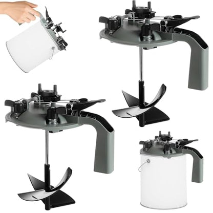 STARVAST 2PCS 4L/1Gallon Paint Mixing Mate Lids Kit, Paint Can Lid Paint Stir Lids with Pour Spout, Universal Paint Lid KIT Stir, Better Sealing Effect, for Stirring, Storing and Pouring