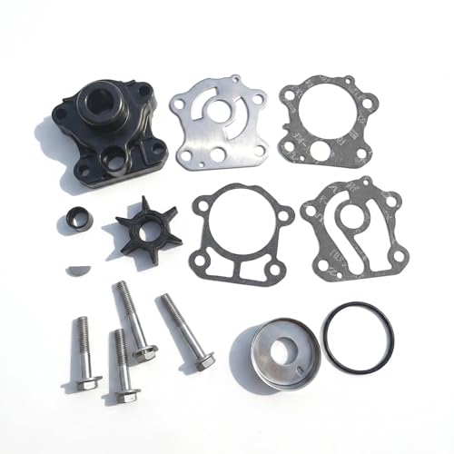 Water Pump Kit w/Housing 6H3-W0078-00 for Yamaha 50 60 70HP 2/4-Stroke - size: 18-3461