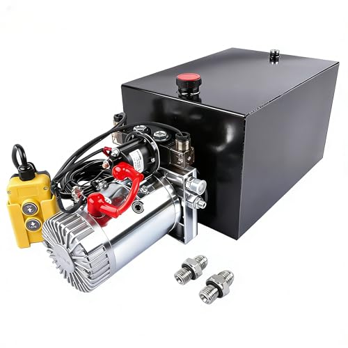 20 Quart Double Acting Hydraulic Power Unit 12V 3200 PSI - color: Double Acting, size: 20 Quart