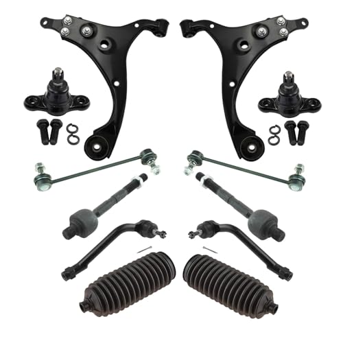 TRQ Front Steering and Suspension Kit Tie Rods Control Arms Ball Joints - style: PSA35246