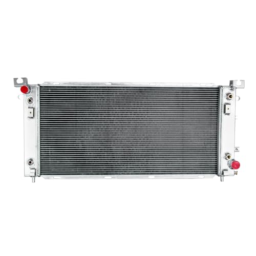 3 Row Radiator Compatible for 2014-2020 Chevy Silverado 1500 Tahoe GMC Sierra Yukon 6.2 5.3 V8 Aluminum Truck Radiators (3 Core Radiator)