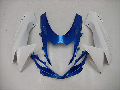 YTL Blue white Full Fairing Fit for Suzuki 2011-2026 GSXR 600/750 - color: 005 Blue white