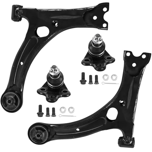 KUIPERAUTO 4PCS Front Lower Control Arm and Ball Joint Assembly Compatible with 2000-2005 Toyota Celica 2003-2013 Toyota Corolla