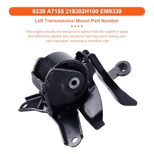 Engine Motor Mount Compatible with Hyundai Elantra 2007-2012 L4 2.0L ,Replacement for A4575EL A4587 A65017EL A65057 - size: Elantra 07-12