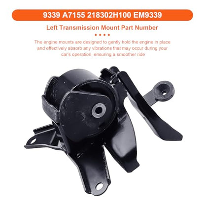 Engine Motor Mount Compatible with Hyundai Elantra 2007-2012 L4 2.0L ,Replacement for A4575EL A4587 A65017EL A65057 - size: Elantra 07-12