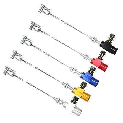 Riloer Refit Hydraulic Clutch Slave Cylinder Pull Rod Accessories, Aluminum Brake Pump Component, Universal for Most Motorcycle ATV, Silver - color: Silver