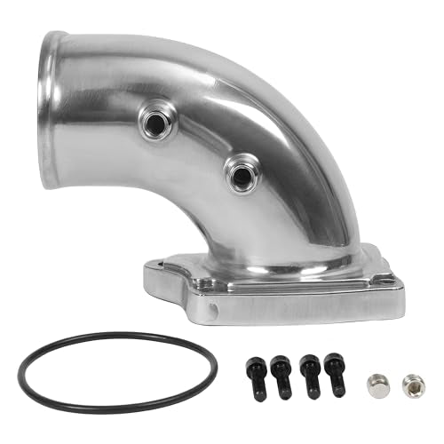 Turbo Air Intake Elbow Pipe Compatible with 03-07 F-250 F-350 F-450 - color: Silvery