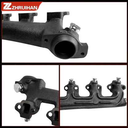Right Exhaust Manifold Kit with 1988-1996 Bronco&E150&E250&E350 - size: 674-165