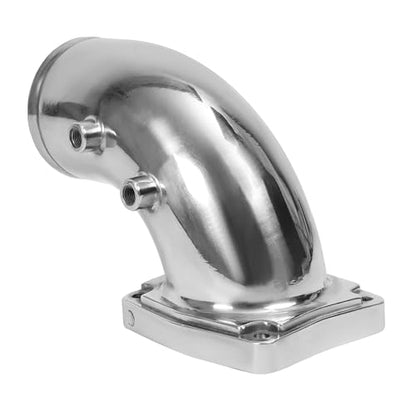 Turbo Air Intake Elbow Pipe Compatible with 03-07 F-250 F-350 F-450 - color: Silvery
