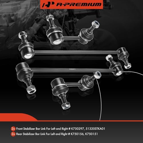 A-Premium Front & Rear Sway Bar Link Stabilizer Bar End Link Kit