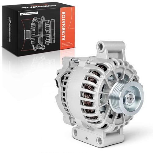 A-Premium Alternator, 12V 110A 6-Groove Pulley CW, Compatible with Ford