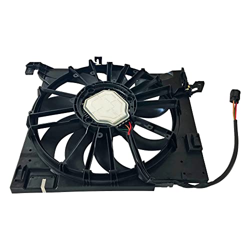 PartsFlow Engine Radiator Cooling Fan For Jaguar Xf (2010-2015), Xj (2010-2019), Xjr (2014-2018), Xjr575 (2018), Xkr (2010-2015) - color: For Jaguar