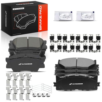 A-Premium Front and Rear Ceramic Brake Pads Compatible with Lexus & Toyota