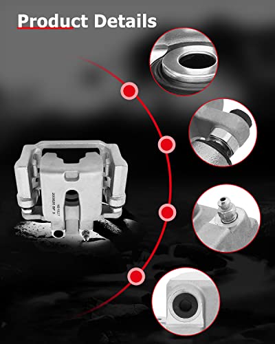 cciyu Rear Right Brake Caliper w/Bracket 18B4971 For Chrysler,For Dodge - size: Rear Right[18B4971]