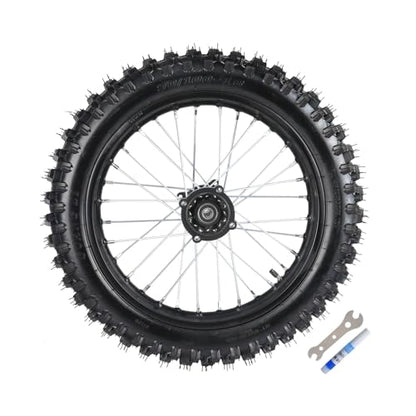 19"/16" Wheel Complete Upgrade Set 70/100-19 & 90/100-16 Dirt Bike Tire Wheels - Front and Rear Tires, Rims, Tubes & 420 53T Sprocket Rotors for Dirt Pit Bike Offroad Apollo 125cc 150cc 200cc