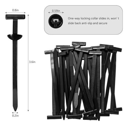 200Pcs Nylon Universal Cable Tie Buckle for Car, New Multifunctional Heavy Duty Self Locking Automotive Fasteners for DIY Car Repair, Wire Management, Home,Office Use
