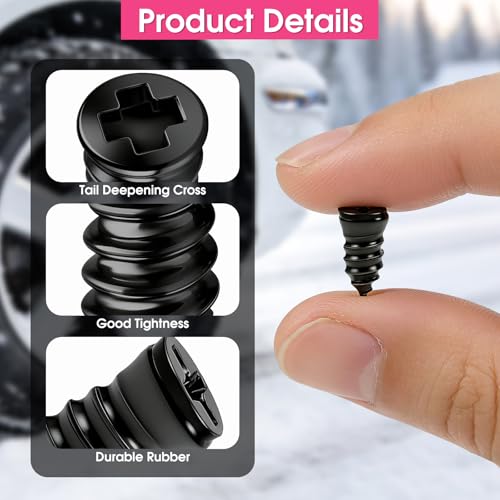 40 pcs Tire Plugs Kit, for Quick DIY Vacuum Tire Repair on Cars, Motorcycles, Trucks, and Bicycles (Black)