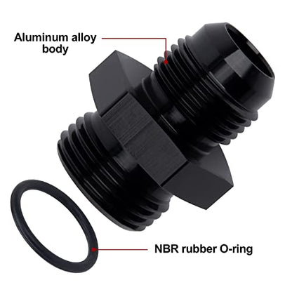 EVIL ENERGY 8AN Flare to AN10 ORB Male O-Ring Fitting Adapter - size: 10AN ORB to 8AN