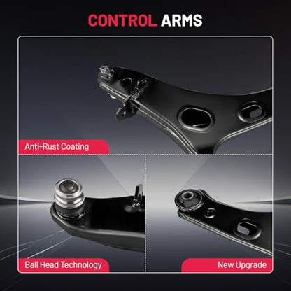 BDFHYK Front Lower Control Arm w/Ball Joint Assembly (Passenger Side) for Subaru Forester 2014-2018, OE K622856, High-Strength Forged Alloy Steel Suspension Replacement Part - size: K622856/1