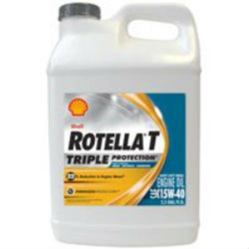 Shell Rotella 550045127 Motor Oil, Heavy-Duty 15W-40, 2.5 Gallons - Quantity 2