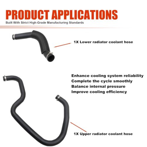 Engine Upper&Lower Radiator Coolant Hose Kit Replace 22827731 22827735