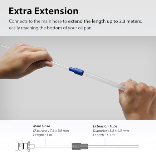 FIRSTINFO A1104A Dia. 3.5 x 4.5 mm Nylon Oil Tube(51 Inch(1.3M) - size: 3.5 x 4.5 mm
