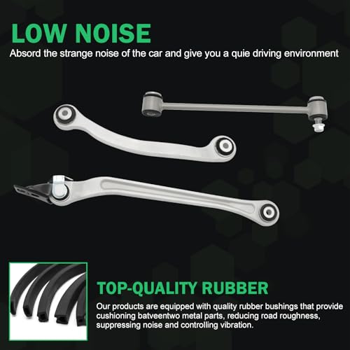 Rear Suspension Kit Compatible With Mercedes Benz E320 2004-2009；for E500/SL500 2003-2006, for E550 2007-2009，CLS550 /SL550 2007-2011， Upper and Lower Control Arm +Bar Links Kit - size: Rear Control Arm for W219 /W211 /R230