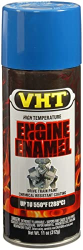 VHT SP153 550° Engine Enamel High Heat Spray Paint – Old Ford Blue – 11 oz. Aerosol Can - color: Old Ford Blue, size: 11 Ounce (Pack of 1), style: Coating