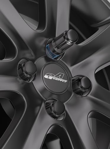 GAsupply 12x1.5 ATV Lug Nuts 6 Spline, 1.38" Tall Cone Seat, 16 Pack+ 1 Key - color: Black, size: M12x1.5, style: 16 Pack-1.38" Tall