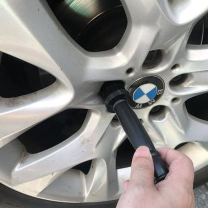 2 Pcs Wheel Lug Nut Cleaning Brush, Car Detailing Brushes Black
