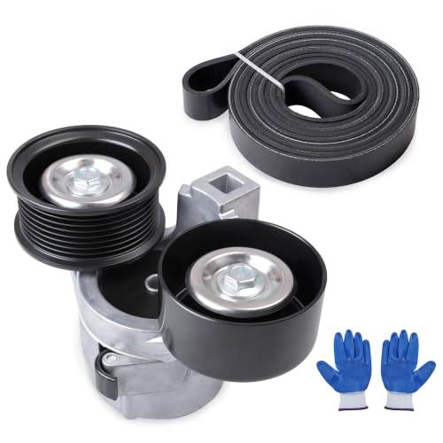 Serpentine Belt with Tensioner Kit #38191 419214 45560 - size: 1999-2003 for Excursion/E550 Super Duty