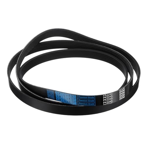 uxcell 6K884/6PK2245 Serpentine Belt 6 Ribs 2245mm Length x 21mm Width x 5mm Height, EPDM Poly V Belt, Multi Wedge Micro V Belt for Vehicle - size: 6PK2245