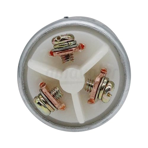 3 Wire Ignition Key Switch 3 Position Replacement Fit for Manco American Sportworks Carbide Zircon Helix Chinese Go Kart,UTV ATV Mower Tractor Forklift Truck Scooter.