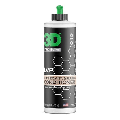 3D Leather, Vinyl & Plastic Conditioner | Restores, Conditions & Protects Car Interiors | Non-Greasy UV Protection for Seats, Steering Wheels, & Trim |16 oz - size: 16 Fl Oz (Pack of 1)