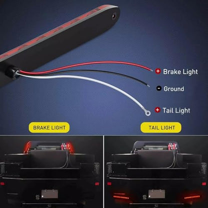 2 Pack 16 Inch 12 LED Red Trailer Brake Tail Light Bar