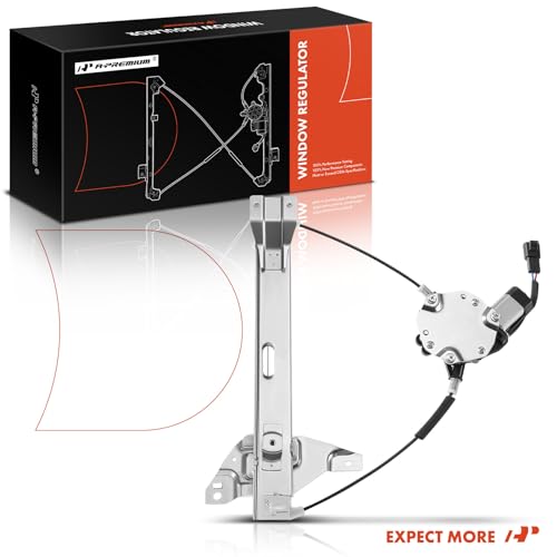 A-Premium Rear Passenger Side Power Window Regulator with Motor (2-Pin) - size: Rear Passenger Side(RH)