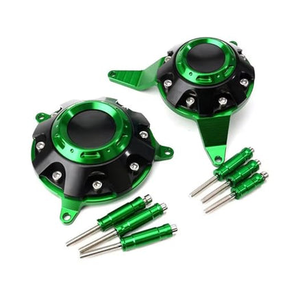 for Z900 Z900SE z900 z900se 2026 2025 2024 2023-2017 New Accessories Motorcycle Anti-Fall Protection Engine Protective Cover Fairing Plate Slider Anti-Collision Pad(Green) - color: green