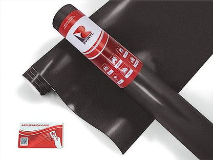 RVINYL Avery Dennison SW900 871-O Supreme Vinyl Vehicle Wrapping Film, Car Wrap Sheet Roll in Satin Dark Basalt, 12in x 60in with Application Card - color: Satin Dark Basalt, size: 1ft x 5ft
