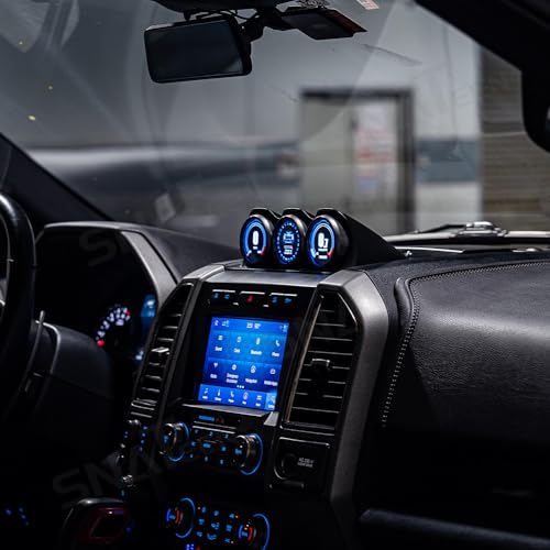 Digital 3-Ring Instrument Cluster Gauge Panel for Ford F150