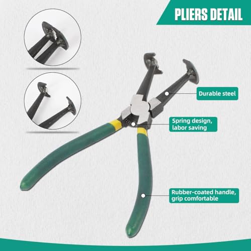 MRCARTOOL Piston Ring Compressor Tool 14Pcs with Plier,13 Rings 2.4"-5.7" - size: 14PCS