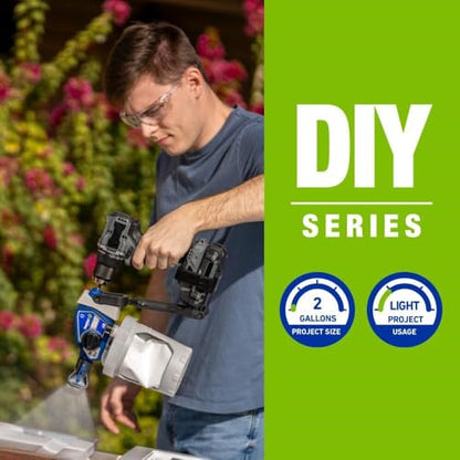 Graco 26D360 TrueCoat 360 Drill‑Powered Paint Sprayer | Sprays & Stain with No Thinning| Use Your Own Drill | Includes FlexLiner Bags, Spray Tips, Funnel & Strainer | Ideal for DIY Projects